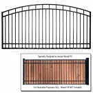 DuraGate DGT-12-ASW Arch Top 12' Wide Driveway Gate - Single - Accepts Wood Infill